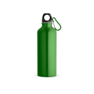 RE-LANDSCAPE M. Recycled aluminium bottle with carabiner 530 mL - Reklamnepredmety