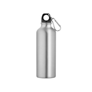 RE-LANDSCAPE M. Recycled aluminium bottle with carabiner 530 mL - Reklamnepredmety