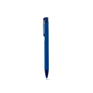 CLINT. Recycled aluminium (100% rAL) ballpoint pen with rubber finish - Reklamnepredmety