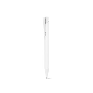 CLINT. Recycled aluminium (100% rAL) ballpoint pen with rubber finish - Reklamnepredmety
