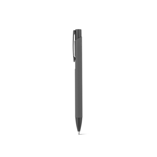 CLINT. Recycled aluminium (100% rAL) ballpoint pen with rubber finish