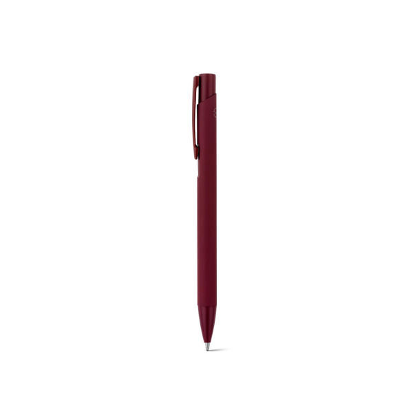 CLINT. Recycled aluminium (100% rAL) ballpoint pen with rubber finish