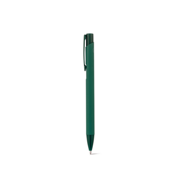 CLINT. Recycled aluminium (100% rAL) ballpoint pen with rubber finish