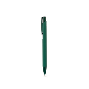 CLINT. Recycled aluminium (100% rAL) ballpoint pen with rubber finish - Reklamnepredmety