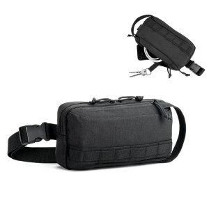EDINBURGH. Waist bag in high-density 600D recycled polyester - Reklamnepredmety