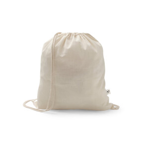 SALAMANCA. Drawstring bag in recycled cotton (70%) and polyester (30% rPET) (150 g/m²) - Reklamnepredmety