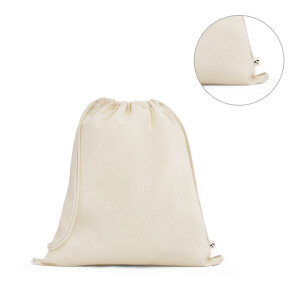 BELIZE. 100% organic cotton drawstring bag (140 g/m²) - Reklamnepredmety