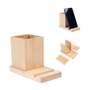 ERWIN. Desk set with mobile phone holder and cup - Reklamnepredmety