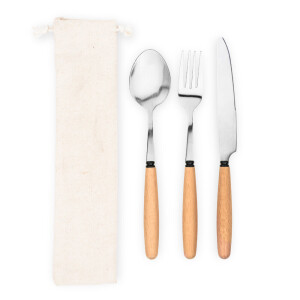 BOULUD. 3-piece set in acacia wood - Reklamnepredmety
