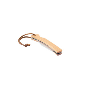 RANGER. Pen Knife with stainless steel blade and bamboo handle - Reklamnepredmety