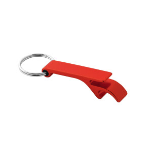 RE-BAITT. Recycled aluminium (100% rAL) keyring with capsule opener - Reklamnepredmety