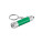 RE-LERGAN. Aluminium keyring (92% recycled) with 3-light LED torch - 95092-109 - variant