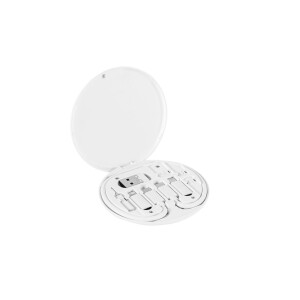SYSTROM. Recycled ABS (100% rABS) superfast charging cable and adapter set - Reklamnepredmety