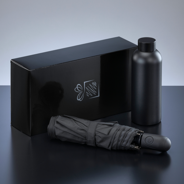ACTIVE SET: THERMAL WATER BOTTLE AND AUTOMATIC UMBRELLA
