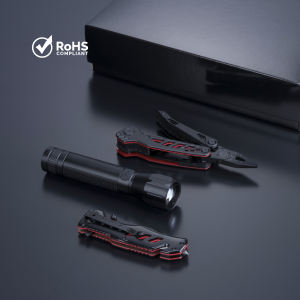 OPTIMA SET III: MULTITOOL, RESCUE KNIFE, AND LARGE FLASHLIGHT - Reklamnepredmety