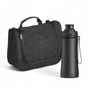 PRIMO SET III: STEEL BOTTLE AND COSMETIC BAG - Reklamnepredmety