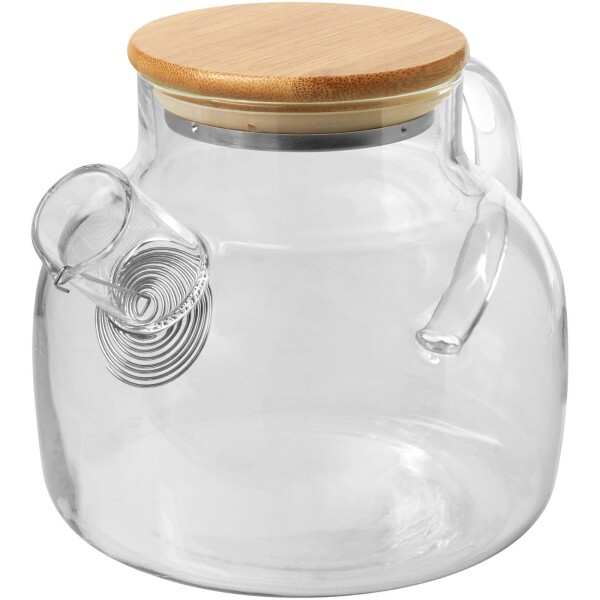 Zen teapot with strainer and bamboo lid