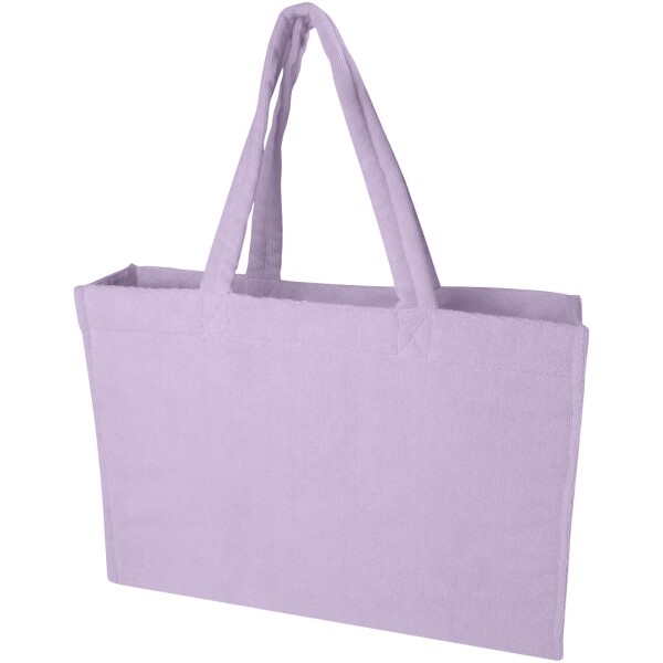 Siam shopping and beach bag made of recycled terry cloth, GRS certified and 13 l capacity
