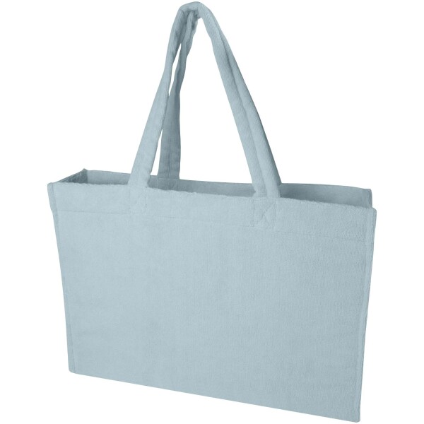 Siam shopping and beach bag made of recycled terry cloth, GRS certified and 13 l capacity