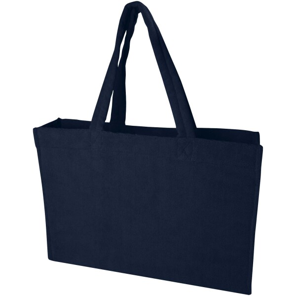 Siam shopping and beach bag made of recycled terry cloth, GRS certified and 13 l capacity