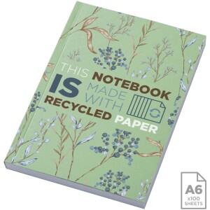 Recycled A6 Softcover Novella Austen Notebook - 100 Sheets - Reklamnepredmety