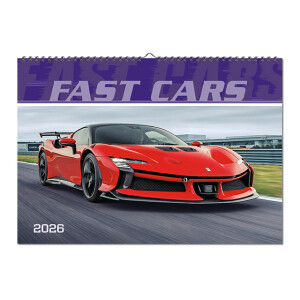 Wall calendar Fast cars 2026 - Reklamnepredmety