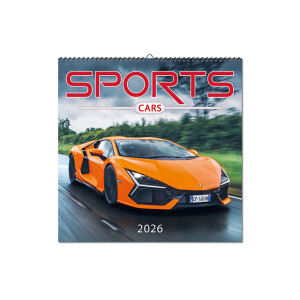 Sports Cars 2026 Wall Calendar - Reklamnepredmety