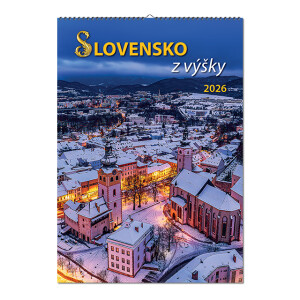 Wall calendar Slovakia from above 2026 - Reklamnepredmety