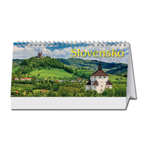 Desk calendar Slovakia 2026 - Reklamnepredmety