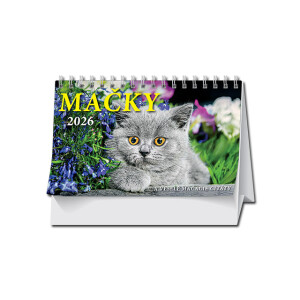 Desk calendar Cats 2026 - Reklamnepredmety