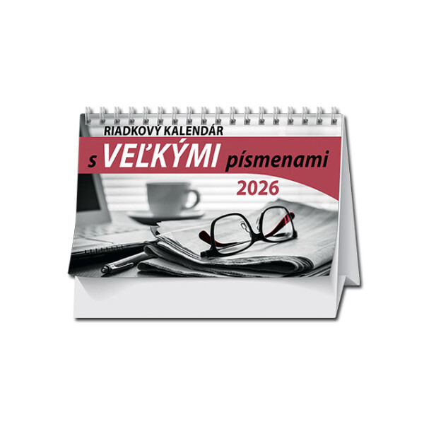 Desk Calendar Large Letter Line Calendar 2026