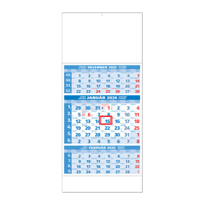 Planning calendar STANDARD 3M blue 2026 - Reklamnepredmety