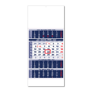 Planning calendar STANDARD 4M blue 2026 - Reklamnepredmety