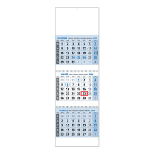 Planning calendar KLASIK 3M blue 2025 - Reklamnepredmety
