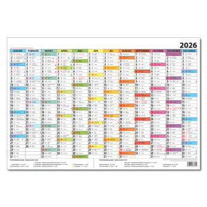 Planning calendar color 2026