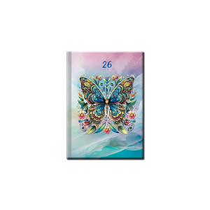 Practical daily diary BUTTERFLY 2026 - Reklamnepredmety