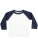 LW025 Long Sleeved Baseball T Shirt - LW025_White_Navy - variant Ls 1000324107
