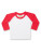 LW025 Long Sleeved Baseball T Shirt - LW025_White_Red - variant Ls 1000324108
