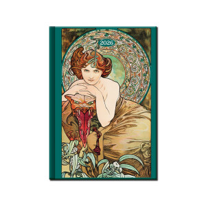 Daily diary A5 ART MUCHA 2026 - Reklamnepredmety