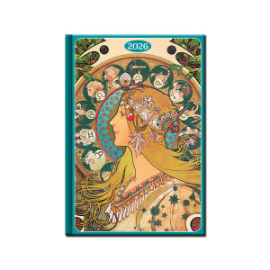 Weekly diary A5 ART MUCHA 2026 - Reklamnepredmety
