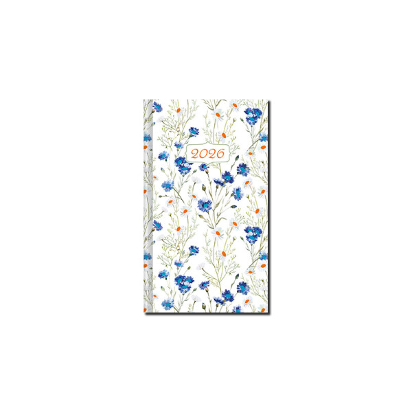 Mini diary A6 ART FLOWERS 2026