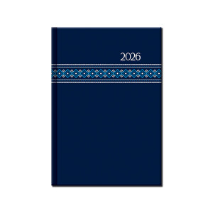 Weekly diary A5 FOLK blue 2026 - Reklamnepredmety