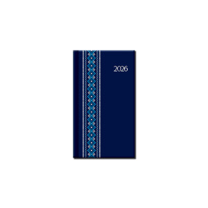 Mini diary A6 FOLK blue 2026 - Reklamnepredmety