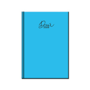 Daily diary A5 COLORS light blue 2026 - Reklamnepredmety