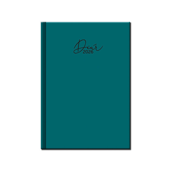 Daily diary A5 COLORS teal 2026