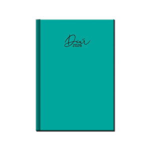Daily diary A5 COLORS mint 2026 - Reklamnepredmety