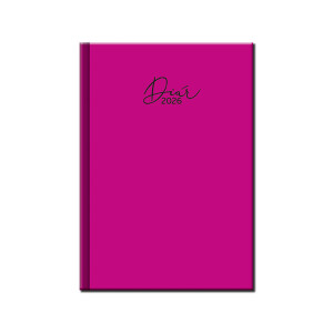 Daily diary A5 COLORS cyclamen 2026 - Reklamnepredmety