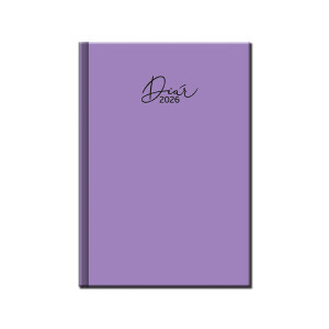 Daily diary A5 COLORS purple 2026 - Reklamnepredmety