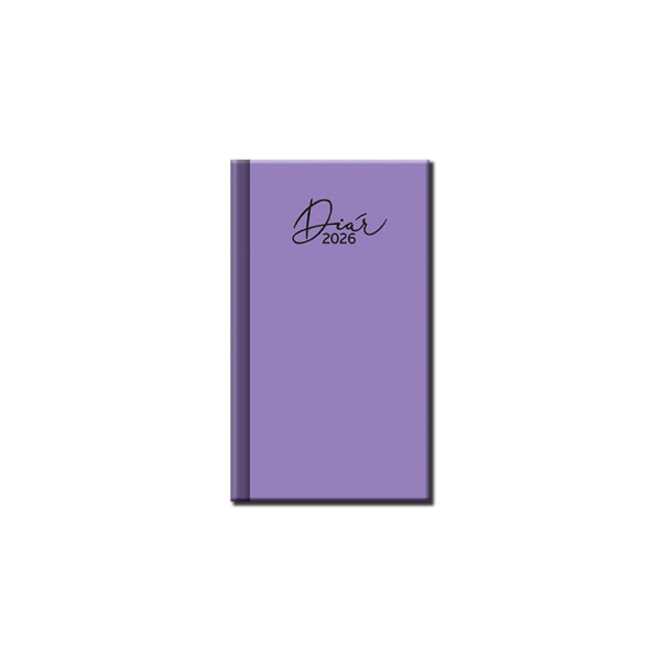 Mini diary A6 COLORS purple 2026