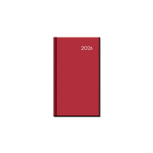 Mini diary A6 FALCON red 2026 - Reklamnepredmety